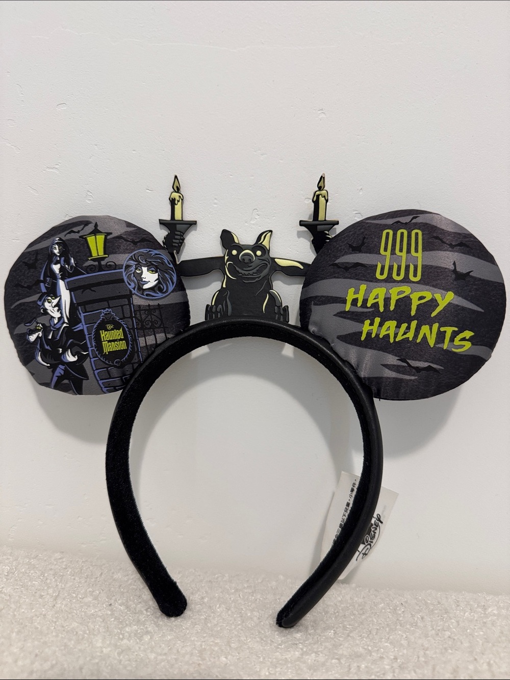 Disney Black Haunted Mansion Mickey Ears Headband